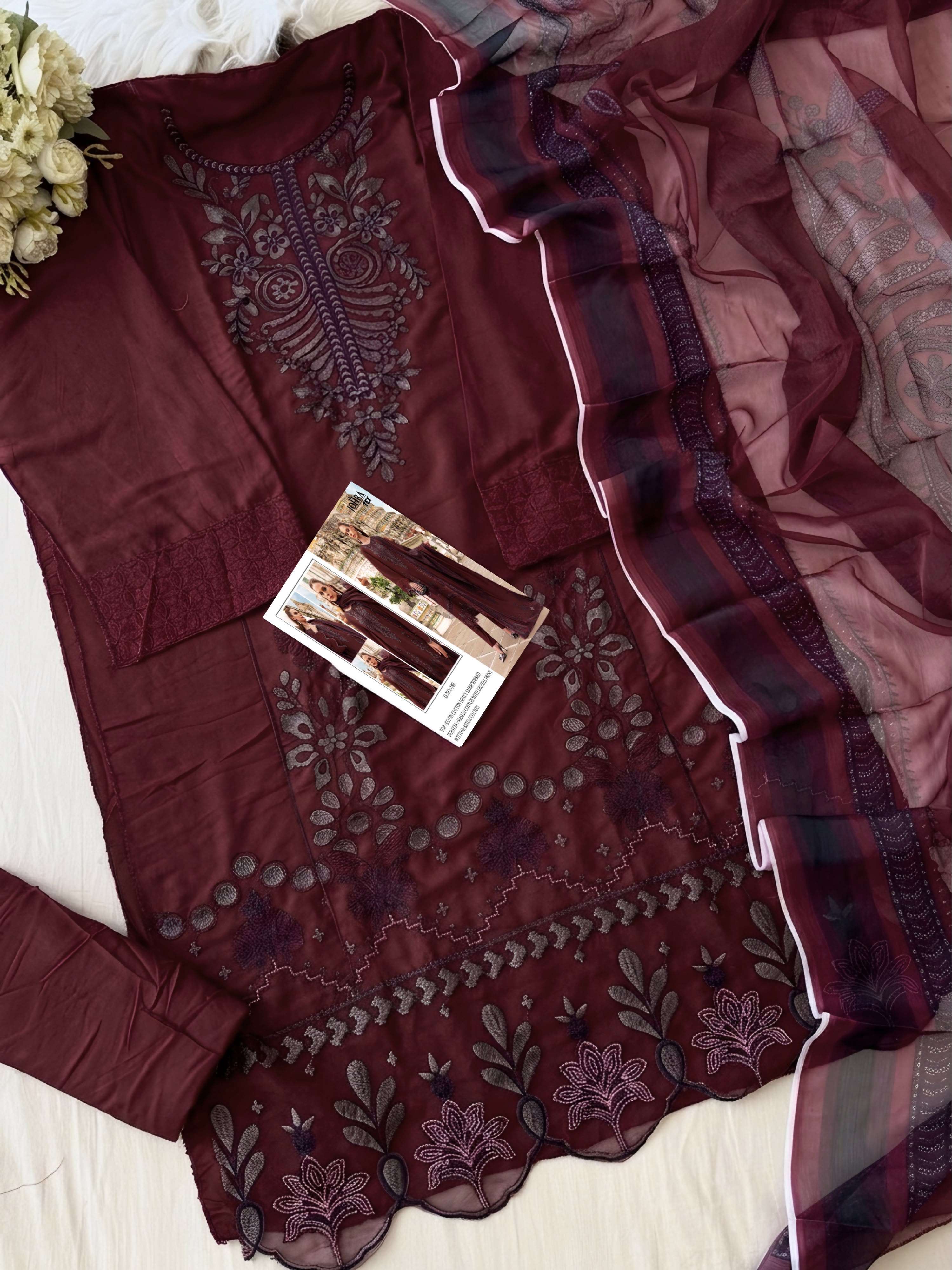 JOHRA TEX JT 189 RAYYON COLLECTION PAKISTANI MODAL TYPE SUIT FOR MATERIAL BRAND RATE BUY